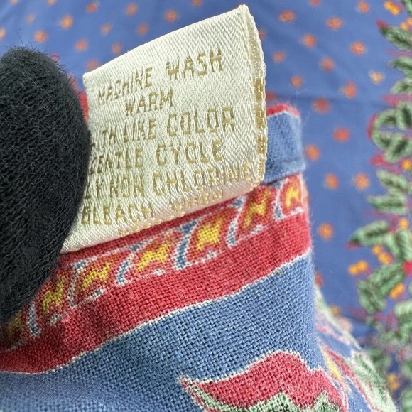 Williams and Sonoma Placemats 19x18.5 Christmas Holidays Vintage Cotton Set Of 4 - Picture 5 of 8